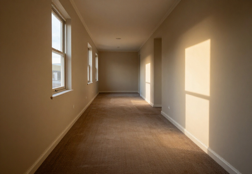 Same wall after professional structural drying, fully restored